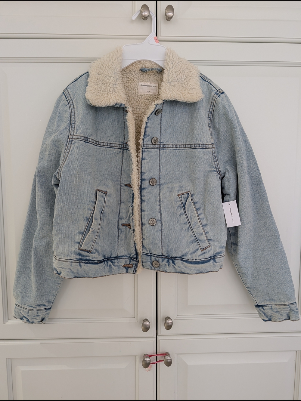 2/$35 Bluenotes Denim Sherpa-Lined Jacket – Size XS NWT